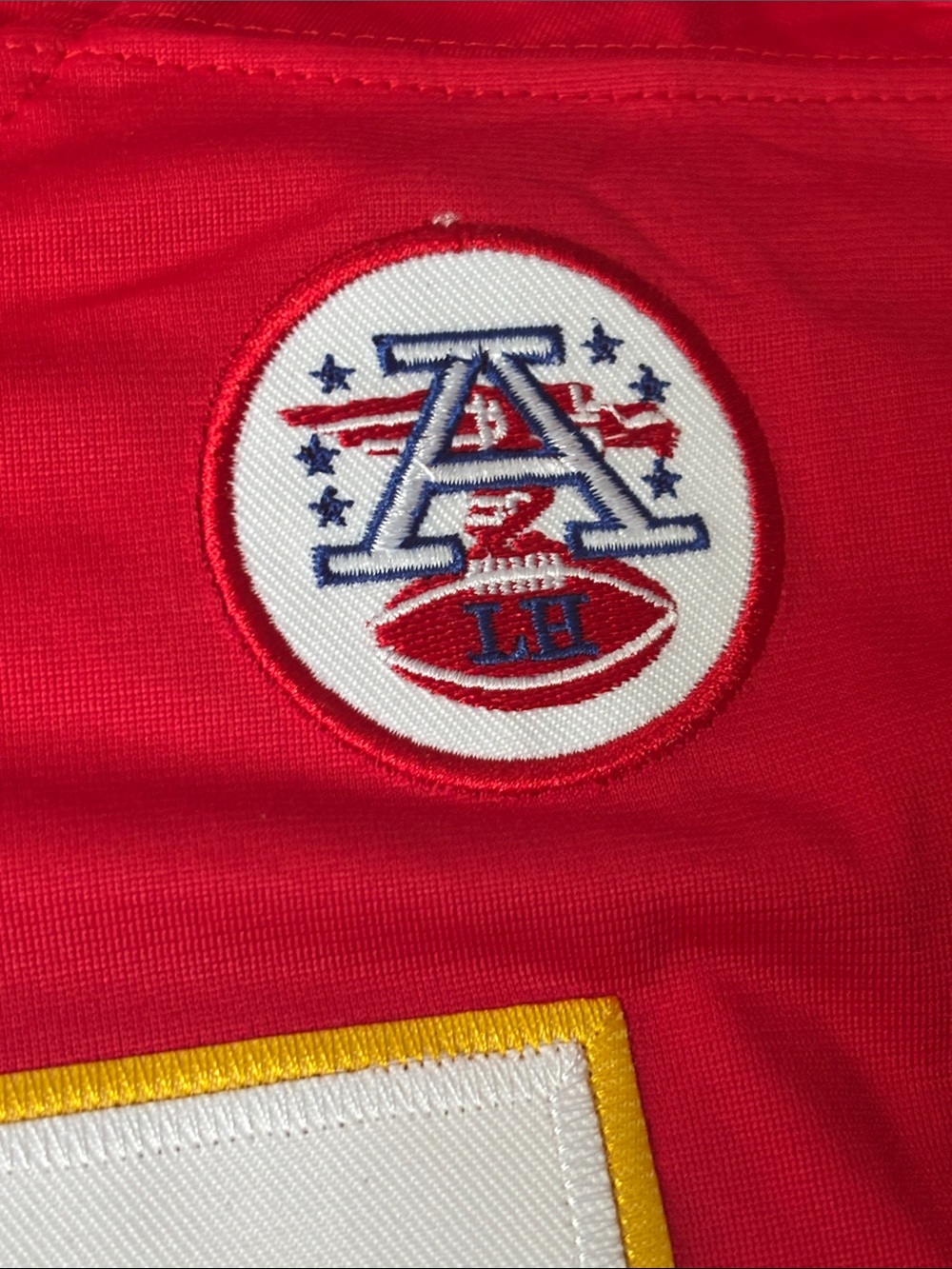 Nike Red and White #87 Football Jersey - Picture 5 of 7